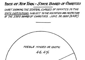 Pie chart showing the percent of classes of &quot;inmates&quot; at state institutions