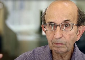 Still image from a video interview