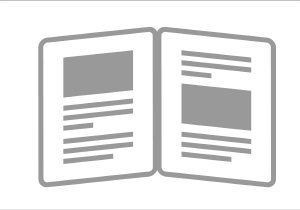 Graphic icon of a document